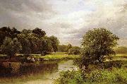 unknow artist Fishing on the Trent  by George Turner. china oil painting artist